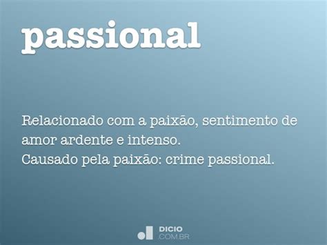 passional definition